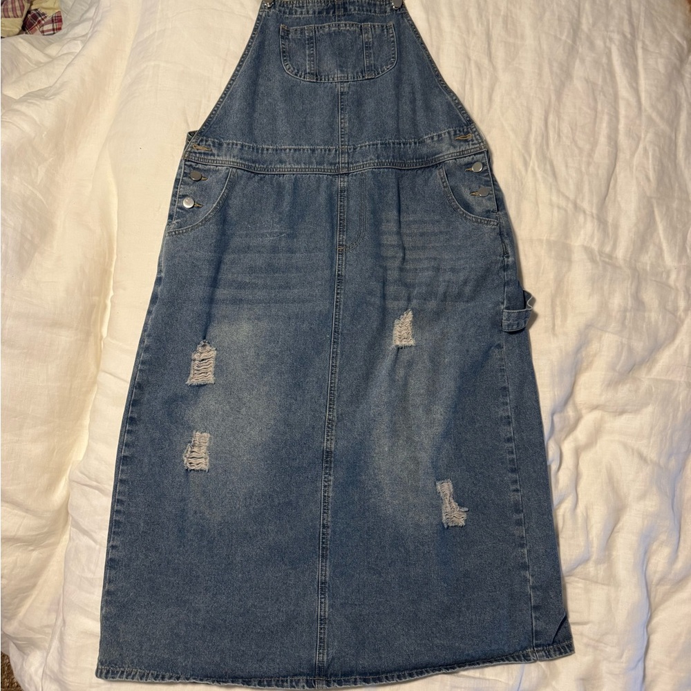 Amazon Blue Denim Midi Dress
